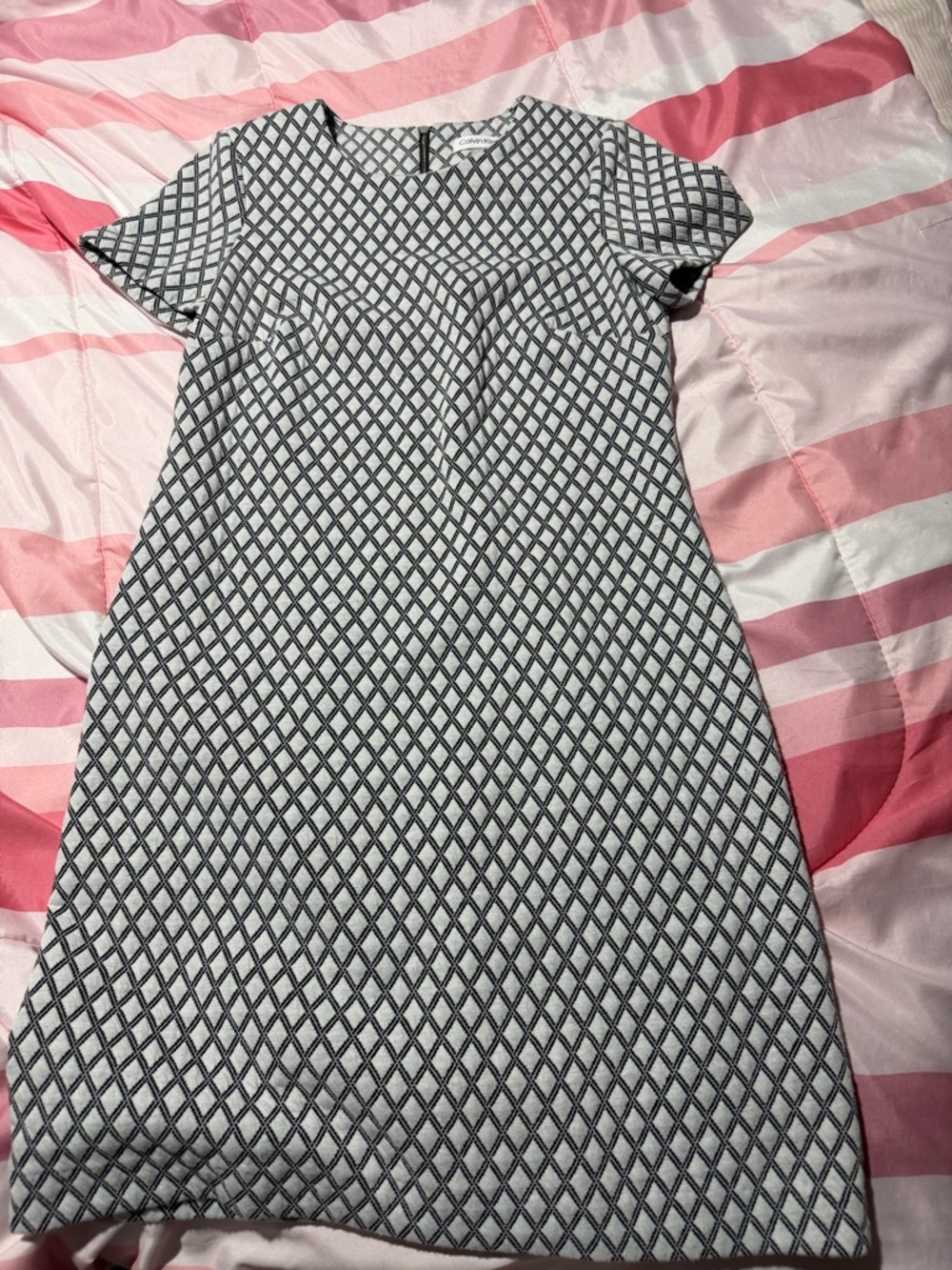 Calvin Klein Diamond Quilted Sheath Dress